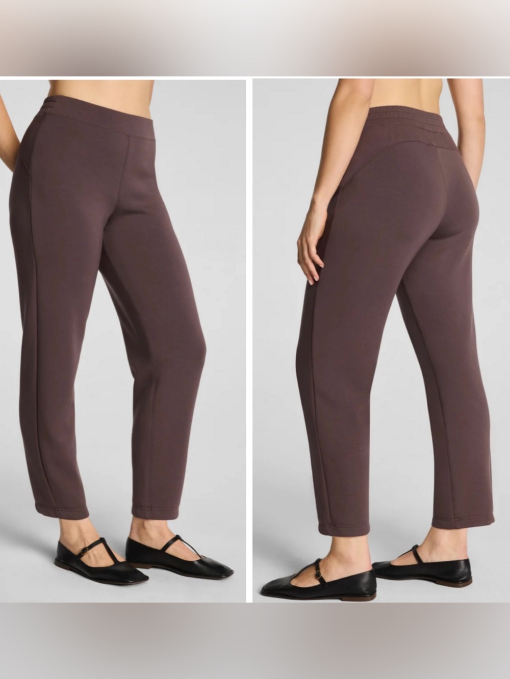 Spanx AirEssentials Slim Straight Pant in Dark Cacao Size Small